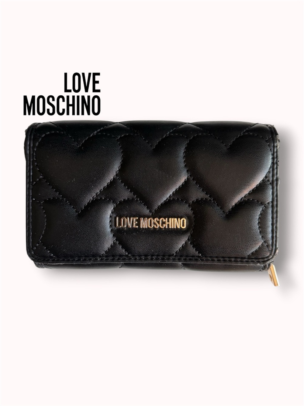 Love Moschino quilted heart wallet